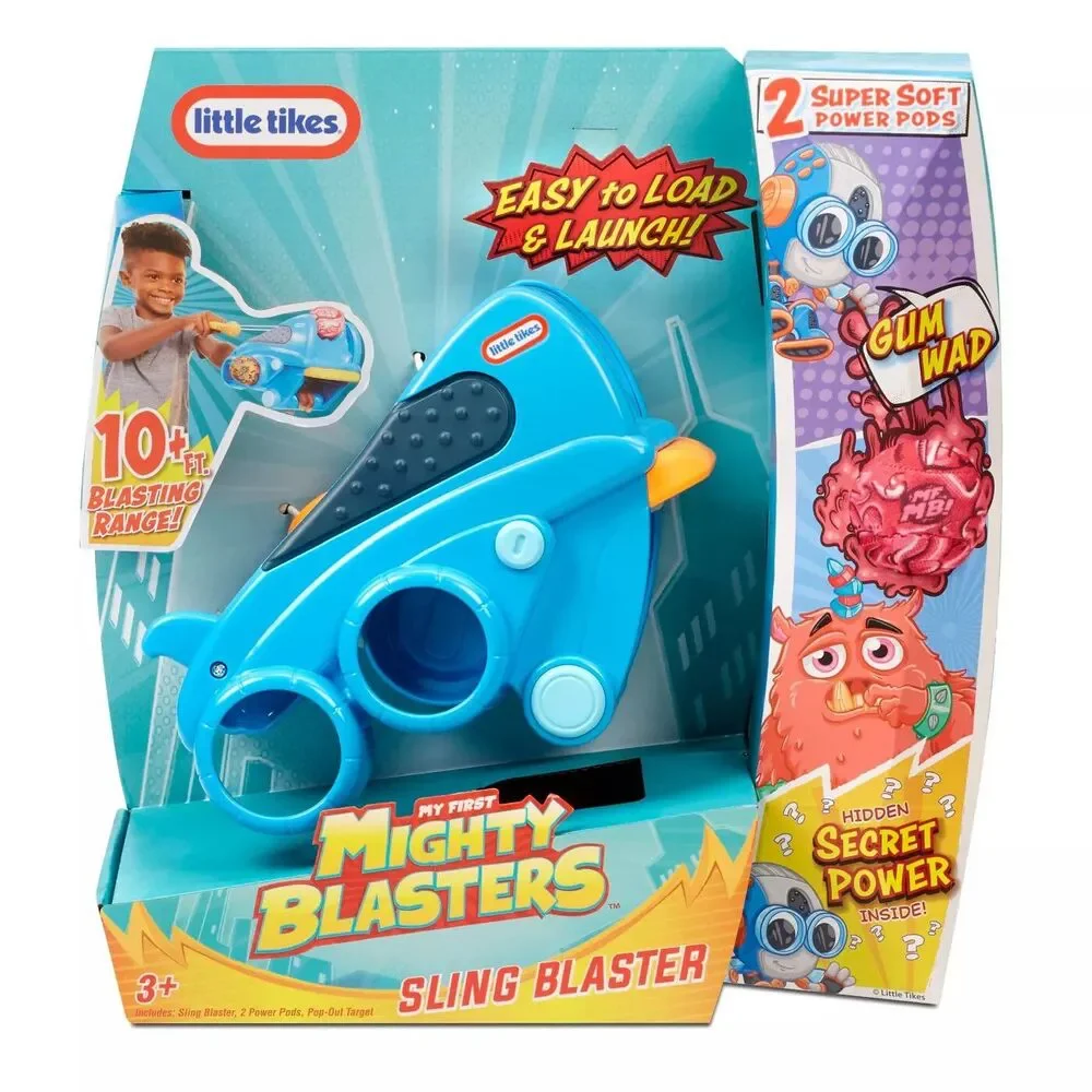 Little Tikes Mighty Blasters Sling Blaster Toy Wrist Launcher w/ 2 Soft Power 3+